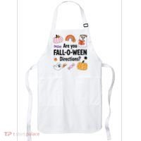 Are You Fall O Ween Directions Teacher Halloween Ghost Apron thumb 0