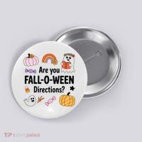 Are You Fall O Ween Directions Teacher Halloween Ghost Button thumb 0