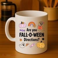 Are You Fall O Ween Directions Teacher Halloween Ghost Coffee Mug thumb 4