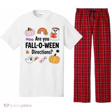 Are You Fall O Ween Directions Teacher Halloween Ghost Pajama Set