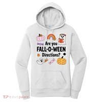 Are You Fall O Ween Directions Teacher Halloween Ghost Women's Hoodie thumb 0