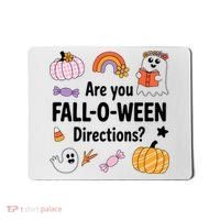 Are You Fall O Ween Directions Teacher Halloween Ghost Mousepad thumb 0