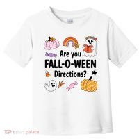 Are You Fall O Ween Directions Teacher Halloween Ghost Toddler T-Shirt thumb 0