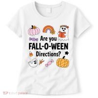 Are You Fall O Ween Directions Teacher Halloween Ghost Women's T-Shirt thumb 0