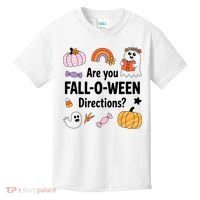 Are You Fall O Ween Directions Teacher Halloween Ghost Kids T-Shirt thumb 0