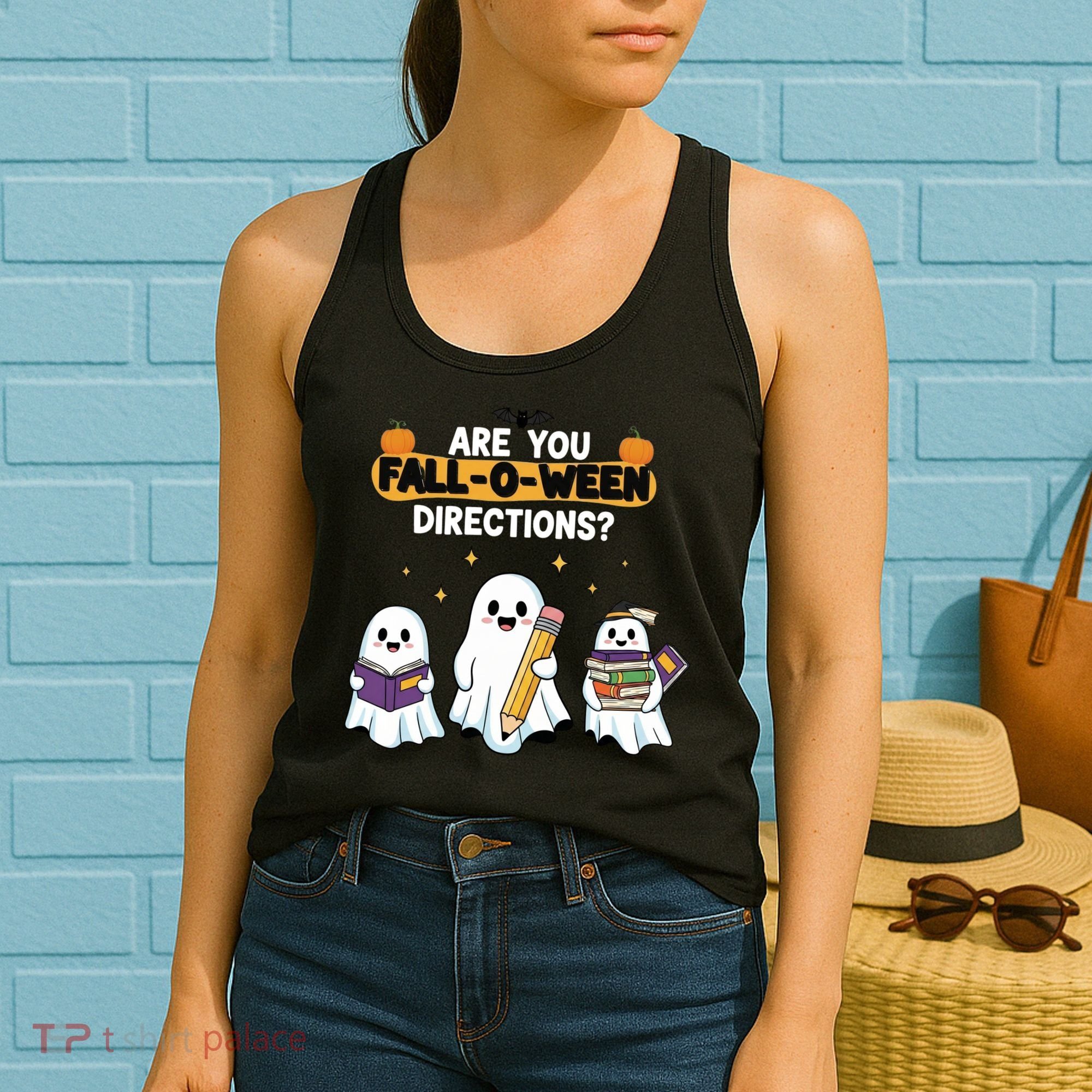 Are You Fall O Ween Directions Halloween Women's Tank Top