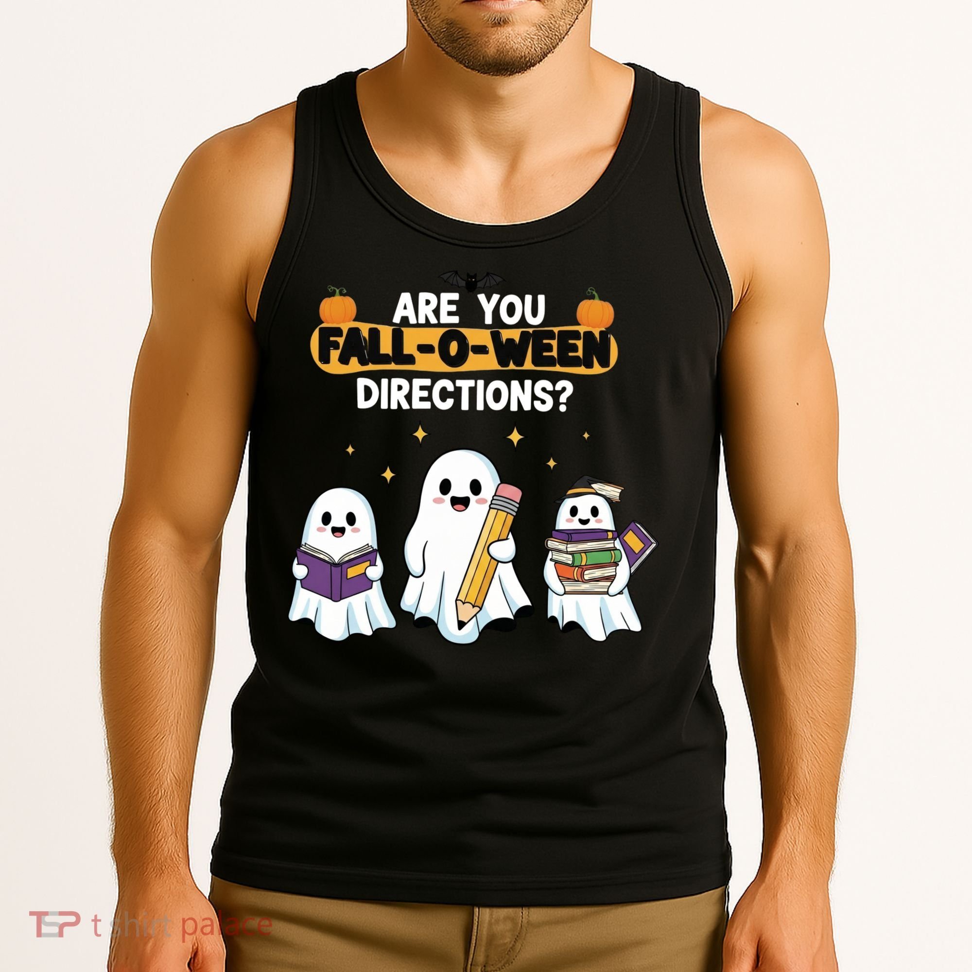 Are You Fall O Ween Directions Halloween Tank Top