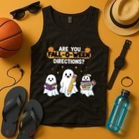 Are You Fall O Ween Directions Halloween Tank Top thumb 4