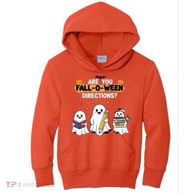 Are You Fall O Ween Directions Halloween Kids Hoodie