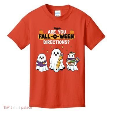 Are You Fall O Ween Directions Halloween Kids T-Shirt