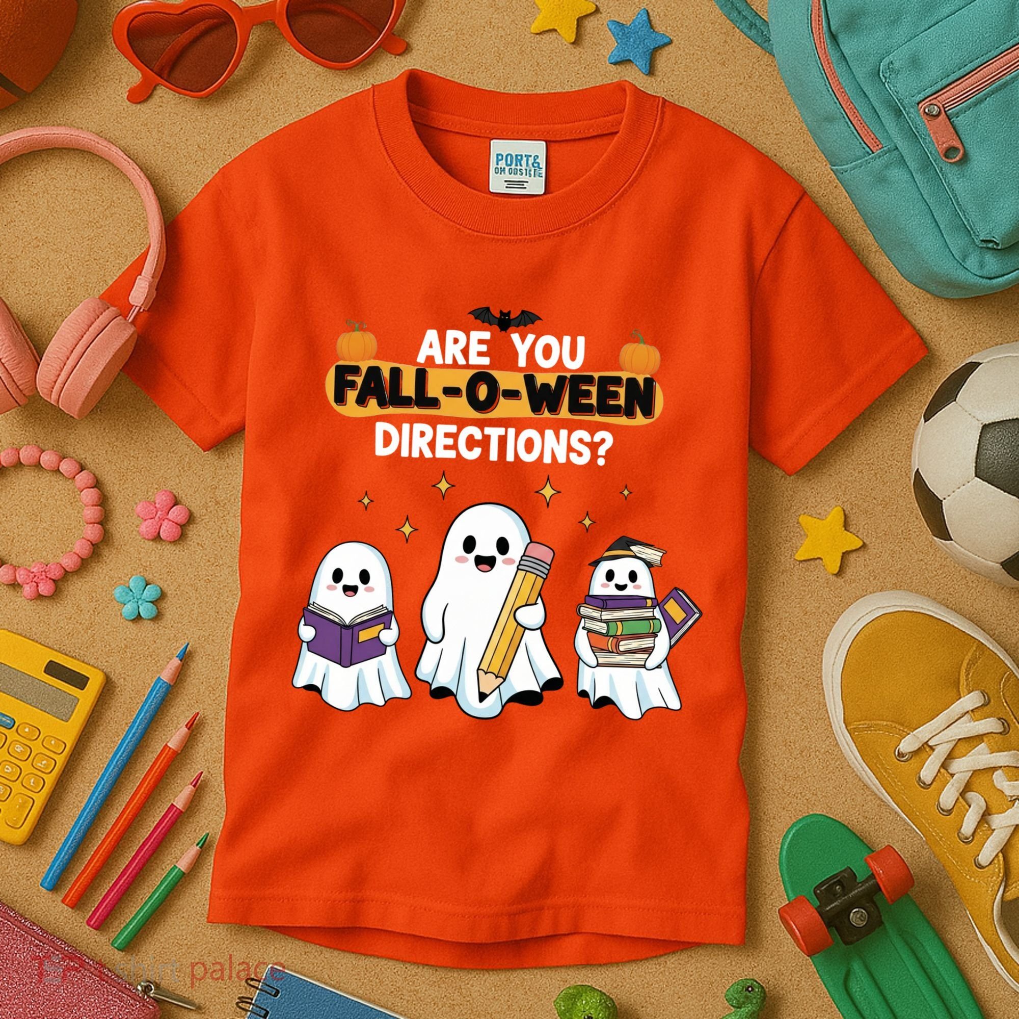 Are You Fall O Ween Directions Halloween Kids T-Shirt