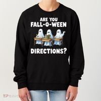 Are You Fall O Ween Directions Funny Teacher Halloween Ghosts Women's Sweatshirt thumb 0