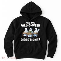 Are You Fall O Ween Directions Funny Teacher Halloween Ghosts Hoodie thumb 0