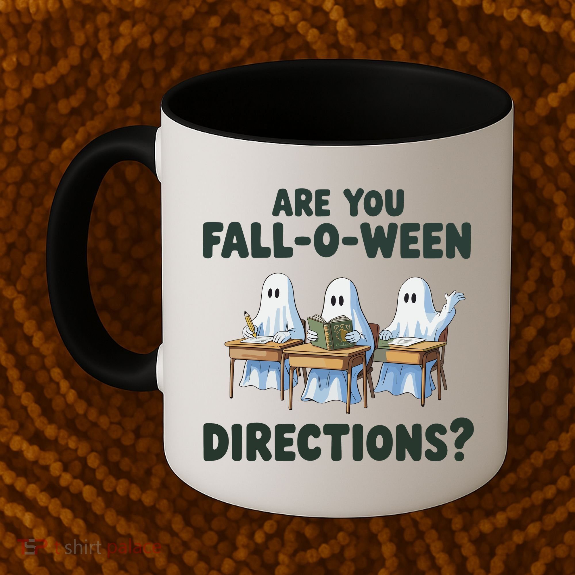 Are You Fall O Ween Directions Funny Teacher Halloween Ghosts Coffee Mug