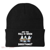 Are You Fall O Ween Directions Funny Teacher Halloween Ghosts Beanie thumb 0