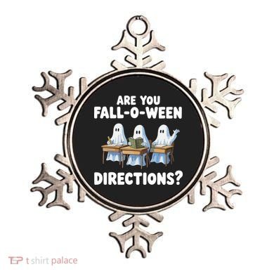 Are You Fall O Ween Directions Funny Teacher Halloween Ghosts Ornament