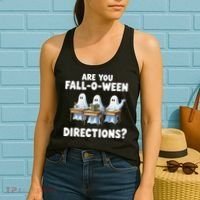 Are You Fall O Ween Directions Funny Teacher Halloween Ghosts Women's Tank Top thumb 2