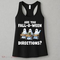 Are You Fall O Ween Directions Funny Teacher Halloween Ghosts Women's Tank Top thumb 3