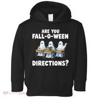 Are You Fall O Ween Directions Funny Teacher Halloween Ghosts Toddler Hoodie thumb 0