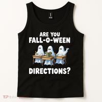 Are You Fall O Ween Directions Funny Teacher Halloween Ghosts Tank Top thumb 2