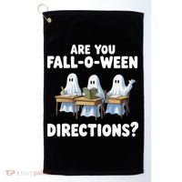 Are You Fall O Ween Directions Funny Teacher Halloween Ghosts Golf Towel thumb 0
