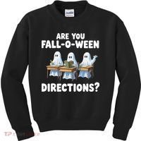 Are You Fall O Ween Directions Funny Teacher Halloween Ghosts Kids Sweatshirt thumb 0