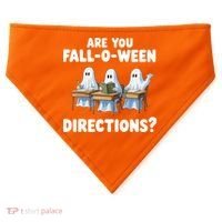 Are You Fall O Ween Directions Funny Teacher Halloween Ghosts USA-Made Doggie Bandana thumb 0