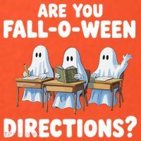 Are You Fall O Ween Directions Funny Teacher Halloween Ghosts T-Shirt thumb 7