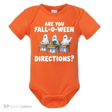 Are You Fall O Ween Directions Funny Teacher Halloween Ghosts Baby Bodysuit