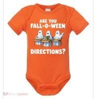 Are You Fall O Ween Directions Funny Teacher Halloween Ghosts Baby Bodysuit thumb 0