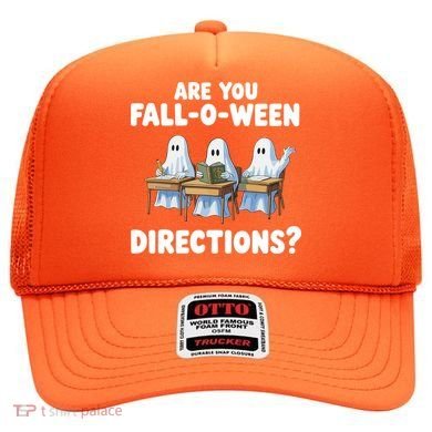 Are You Fall O Ween Directions Funny Teacher Halloween Ghosts Hat