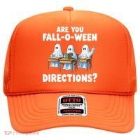 Are You Fall O Ween Directions Funny Teacher Halloween Ghosts Hat thumb 0