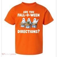 Are You Fall O Ween Directions Funny Teacher Halloween Ghosts Toddler T-Shirt thumb 0