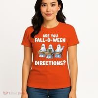 Are You Fall O Ween Directions Funny Teacher Halloween Ghosts Women's T-Shirt thumb 4
