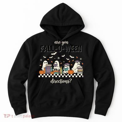 Are You Fallo Ween Directions Reading Ghost Halloween Teacher Hoodie