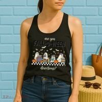 Are You Fallo Ween Directions Reading Ghost Halloween Teacher Women's Tank Top thumb 2