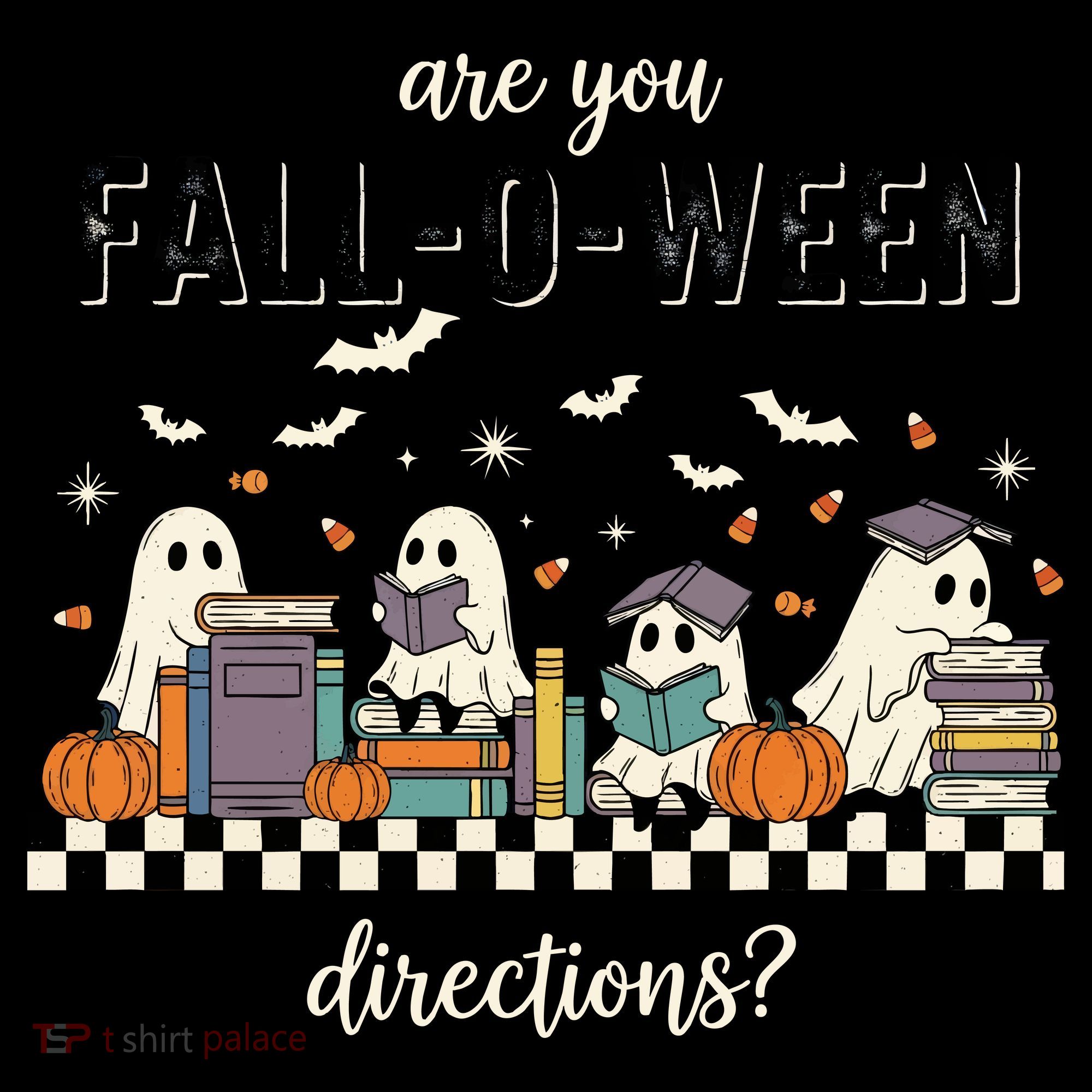 Are You Fallo Ween Directions Reading Ghost Halloween Teacher Women's Tank Top
