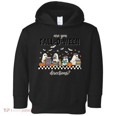Are You Fallo Ween Directions Reading Ghost Halloween Teacher Toddler Hoodie