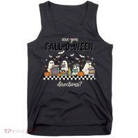 Are You Fallo Ween Directions Reading Ghost Halloween Teacher Tank Top thumb 0
