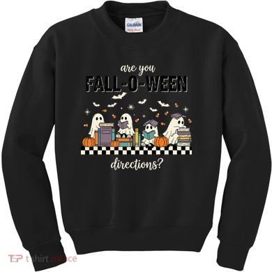 Are You Fallo Ween Directions Reading Ghost Halloween Teacher Kids Sweatshirt