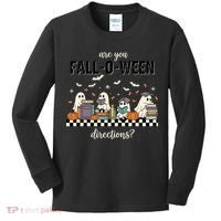 Are You Fallo Ween Directions Reading Ghost Halloween Teacher Kids Long Sleeve Shirt thumb 0