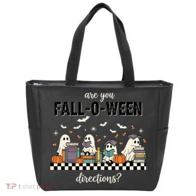 Are You Fallo Ween Directions Reading Ghost Halloween Teacher Tote Bag