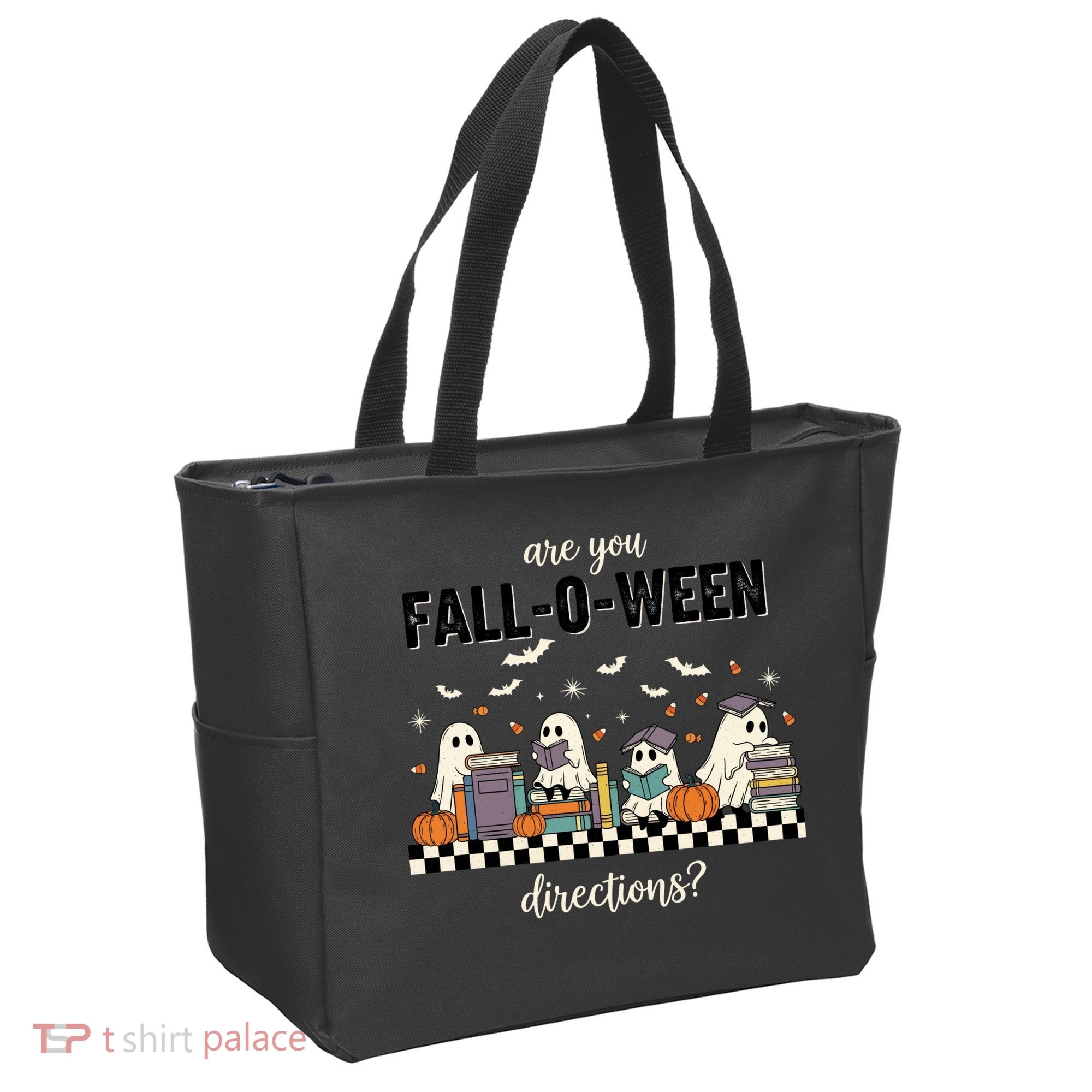 Are You Fallo Ween Directions Reading Ghost Halloween Teacher Tote Bag