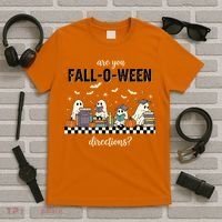 Are You Fallo Ween Directions Reading Ghost Halloween Teacher T-Shirt thumb 5