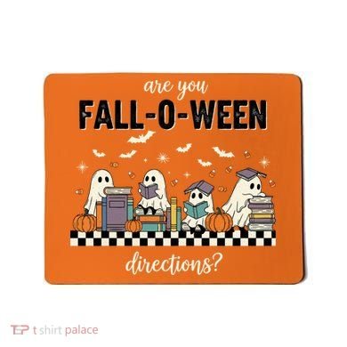 Are You Fallo Ween Directions Reading Ghost Halloween Teacher Mousepad