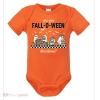 Are You Fallo Ween Directions Reading Ghost Halloween Teacher Baby Bodysuit thumb 0