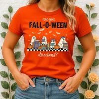 Are You Fallo Ween Directions Reading Ghost Halloween Teacher Women's T-Shirt thumb 2