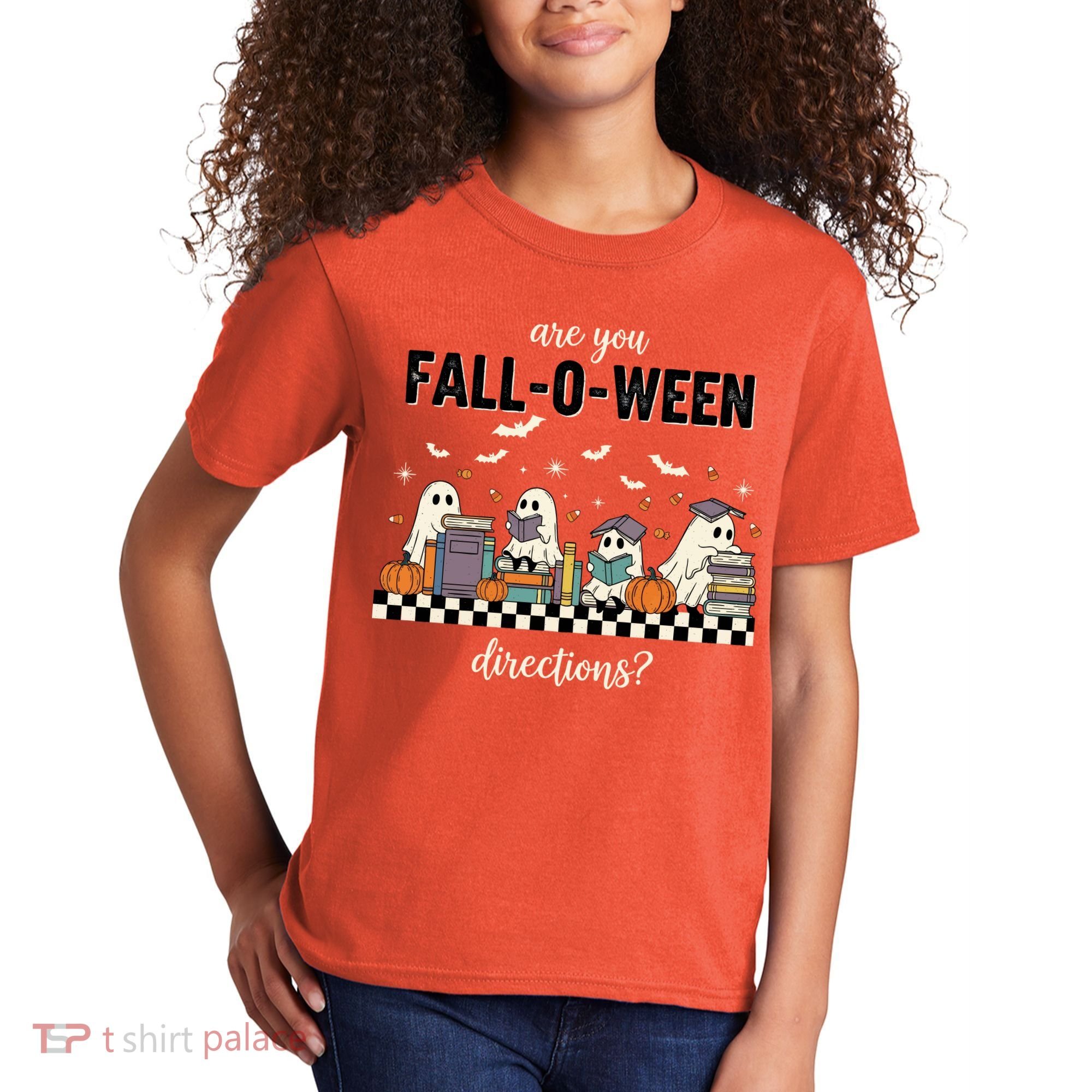 Are You Fallo Ween Directions Reading Ghost Halloween Teacher Kids T-Shirt