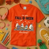 Are You Fallo Ween Directions Reading Ghost Halloween Teacher Kids T-Shirt thumb 3