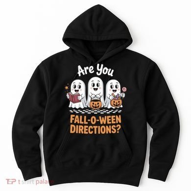 Are You Fall-O-Ween Directions Cute Halloween Teacher Ghost Hoodie